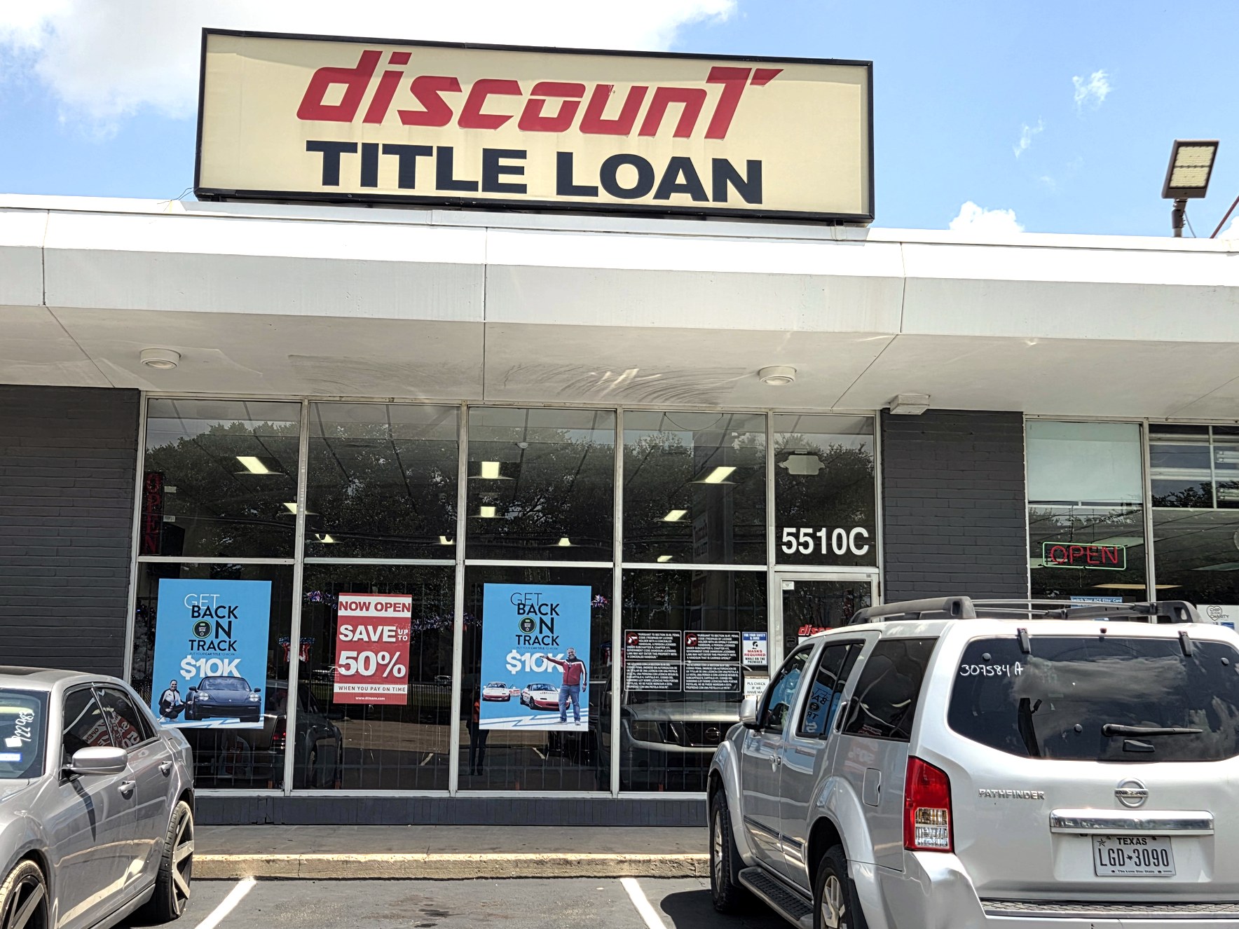 Discount Car Title Loan Houston (Bellaire) storefront