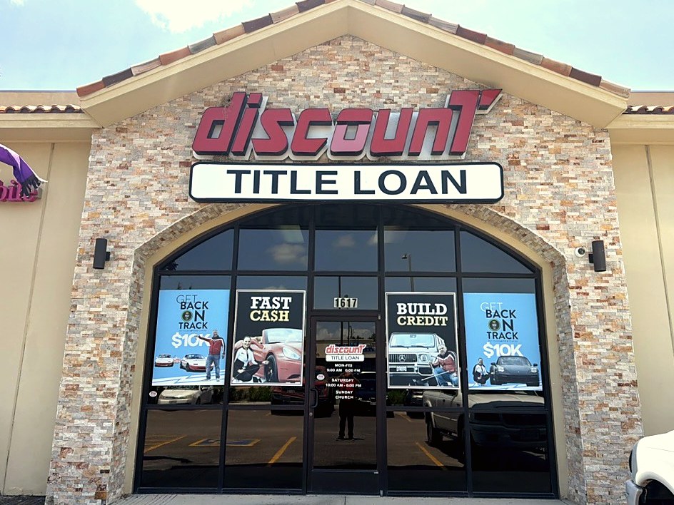 Discount Car Title Loan Mission storefront