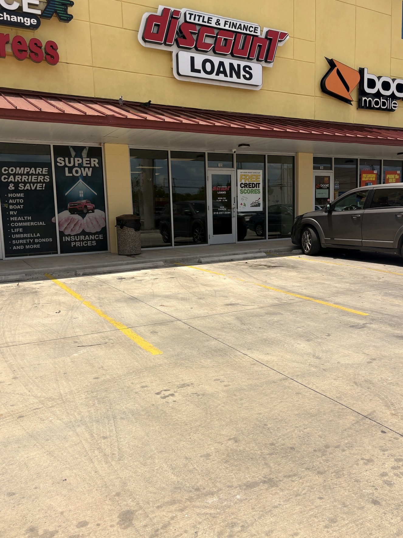 Discount Car Title Loan San Antonio storefront